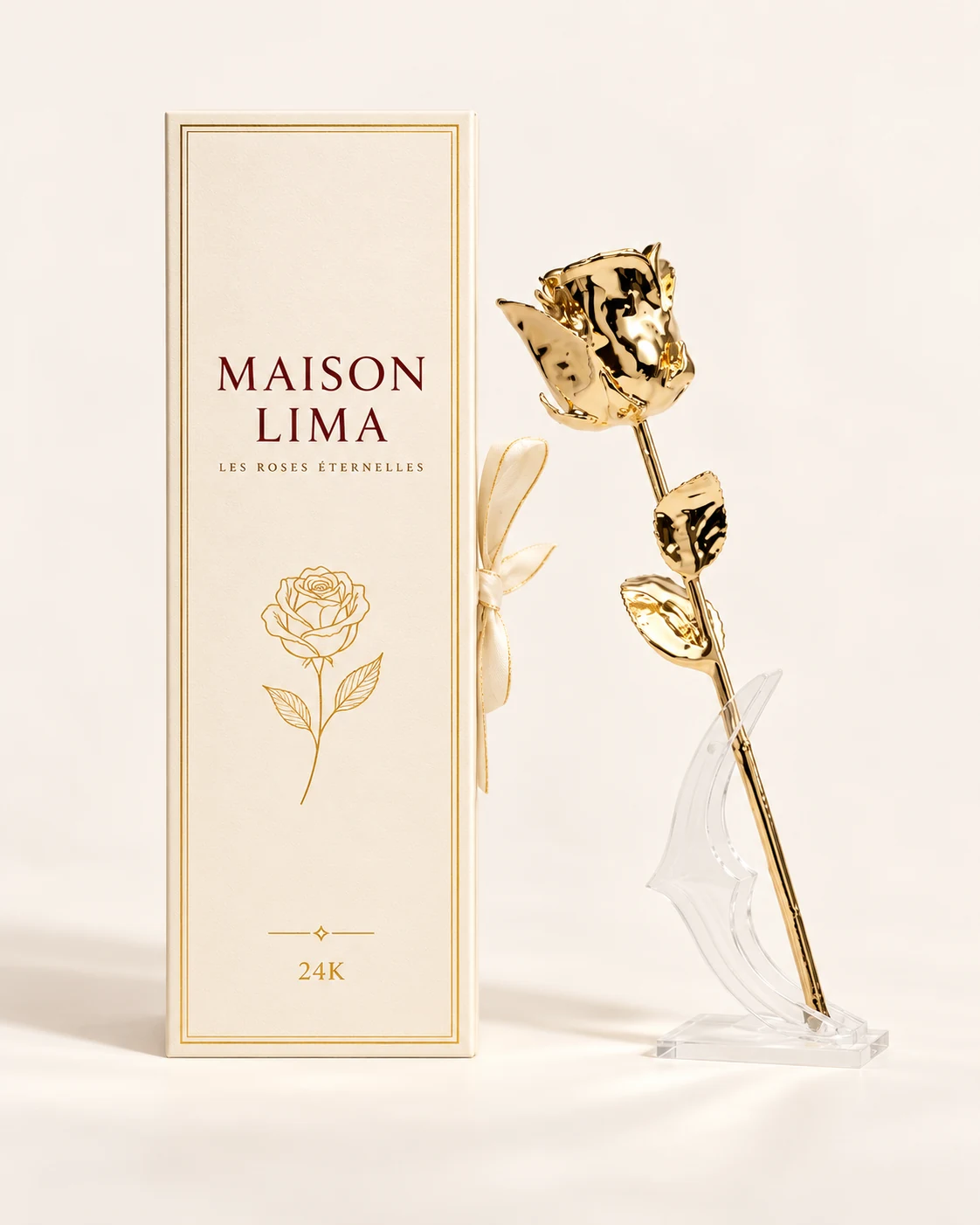24K Or La Rose d’Or et son coffret Maison Lima